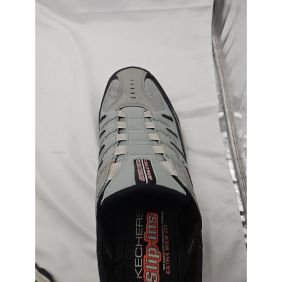 Skechers Slip Ins After Burn Ridgeburn Shoes Gray Mens Size 12 main image 10